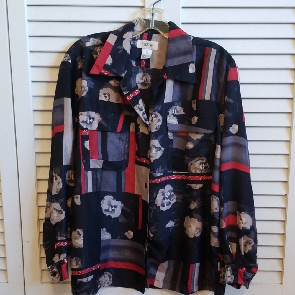 CEZAR  long sleeves silk sise s